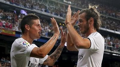 غياب جاريث بيل وخاميس رودريجيز عن قائمة ريـال مدريد أمام ريد بول النمساوي