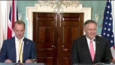 وزيرا خارجية أمريكا وبريطانيا يؤكدان ضرورة حماية الملاحة بالخليج