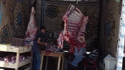 استعدادا لعيد الأضحى شوادر لبيع اللحوم بأسعار مخفضة بالشرقية (صور)