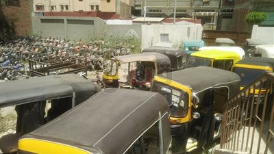 حملات مكبرة في دمياط لضبط المركبات غير المرخصة