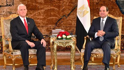 2018 صفحة إستراتيجية جديدة بين القاهرة وواشنطن.. السيسي يلتقي نائب ووزير خارجية ترامب.. يؤكد موقف مصر الثابت من قضية فلسطين..يستعرض الإصلاحات الاقتصادية وجهود مكافحة الإرهاب.. ويبحث أزمات الشرق الأوسط