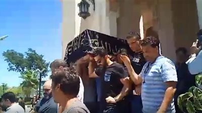 تشييع جثمان طليقة أحمد السعدني من مسجد سعاد كفافي بـ