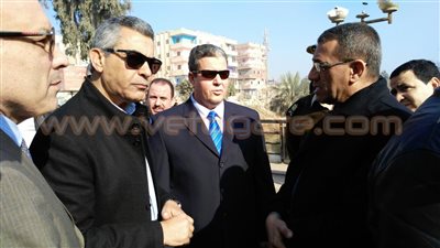 وزير النقل يزور مصابى حادث انقلاب قطار بنى سويف