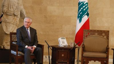 وزير خارجية أمريكا ينتظر بقصر الرئاسة في لبنان