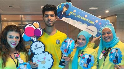 مصر للطيران تحتفل مع المسافرين في أول أيام عيد الأضحى (صور)