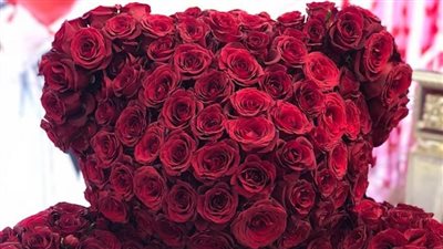 دمية من الورود احتفالا بعيد الحب تشعل «فيس بوك» (صور)