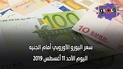 سعر اليورو الأوروبي أمام الجنيه اليوم الأحد 11 أغسطس 2019