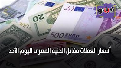 اسعار العملات مقابل الجنيه المصرى اليوم الأحد