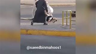 مشاجرة عنيفة بين عجوزين في الشارع (فيديو)