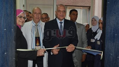 محافظ الجيزة يفتتح توسعات 5 أقسام بمستشفى التحرير العام (صور)