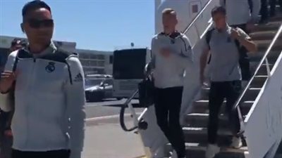 ريـال مدريد يصل إيطاليا قبل لقاء روما الودي (فيديو)