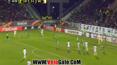 ميلان يتقدم بهدف أمام لودوجوريتس رازجراد بالشوط الأول (فيديو)