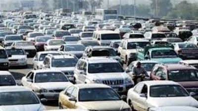 شلل مروري على الطريق الدائري بالقليوبية لاشتعال سيارة