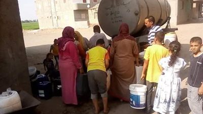 انقطاع المياه عن 8 قرى بالدقهلية