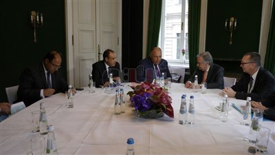 سامح شكري يلتقي سكرتير عام الأمم المتحدة في ميونخ