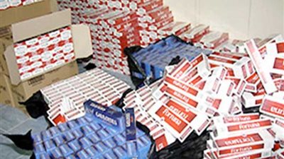 ضبط شخصين بحوزتهما كمية من السجائر والتبغ مجهولة المصدر بباب الشعرية