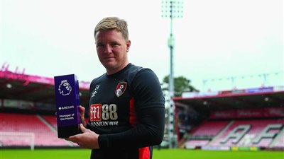 مدرب بورنموث أفضل مدير فني في يناير بالبريميرليج