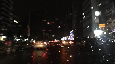 سقوط أمطار خفيفة على مناطق بالقاهرة (صور)