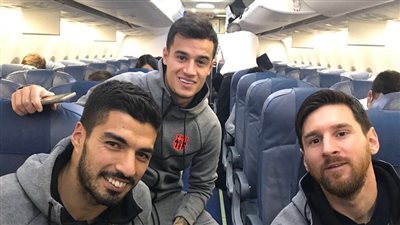 بعثة برشلونة تصل بلباو استعدادا للقاء إيبار (صور)