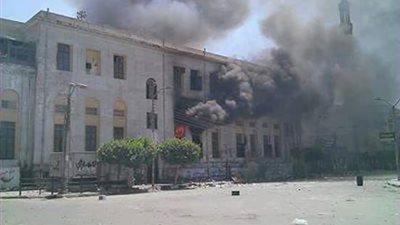 في ذكرى فض رابعة.. 40 صورة ترصد حرق الإخوان لمنشآت بني سويف