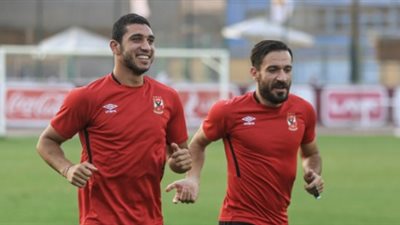 لاسارتي يطمئن على ثنائي الأهلي قبل مران اليوم