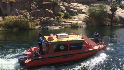 الإسعاف النهري والمسطحات المائية لتأمين مهرجان أسوان الثقافي (فيديو)