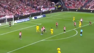 القائم يحرم رافينيا من تسجيل هدف عالمي لبرشلونة في مرمى بلباو (فيديو)