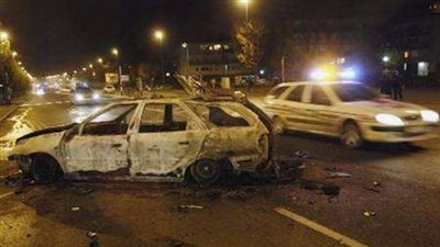 إصابة شخصين في حادث تصادم أعلى دائري المريوطية