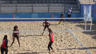 منتخب سيدات الطائرة الشاطئية يتأهل لنصف نهائي بطولة الألعاب الأفريقية