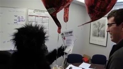 بالفيديو.. فتاة ترسل لحبيبها مفاجأة غريبة في العمل بـ«الفالنتاين»