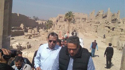 وزير الآثار: الانتهاء من طريق الكباش منتصف العام الجاري (صور)