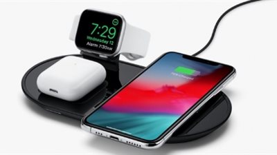 قاعدة شحن لاسلكية لأجهزة آبل الجوالة من 