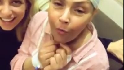 «لوسي» في المستشفى بعد تعرضها لوعكة صحية (صور)