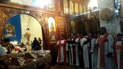 احتفالات الأقباط بمولد السيدة العذراء بمسطرد (فيديو)