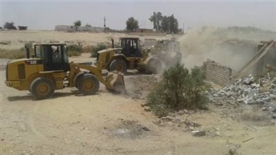 إزالة 1042 حالة تعد ضمن الموجة الـ 13 لاسترداد الأراضي بقنا