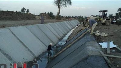 محافظ كفر الشيخ: استمرار تبطين الترع ضمن المرحلة الأولى من المشروع القومي | صور