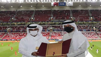 سلمان بن ابراهيم يتسلم ملف قطر لاستضافة كأس آسيا ٢٠٢٧ | صور