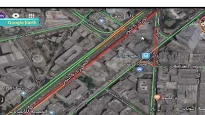 الحالة المرورية بشوارع القاهرة اليوم الجمعة من خلال 