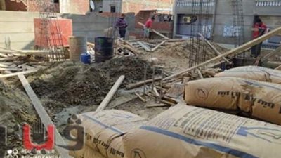 إزالة حالات بناء مخالفة في ميت سلسيل والمطرية بالدقهلية