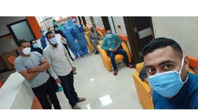 مستشفى العديسات: خروج 5 حالات كورونا من العزل | صور