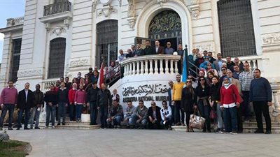 وفد البرنامج الرئاسي يزور منطقتي آثار كوم الشقافة ومتحف الإسكندرية