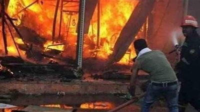 نفوق 10 رؤوس ماشية في حريق بحظيرة مواشي بالدقهلية