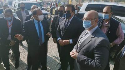 وزير التعليم العالي يصل جامعة بنى سويف لافتتاح بعض المشروعات