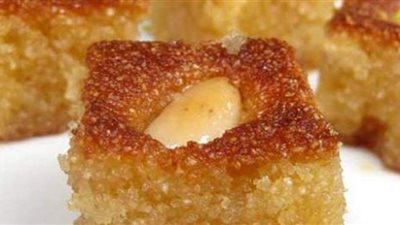 طريقة عمل البسبوسة بالسميد