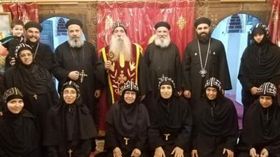 أسقف نجع حمادي يترأس صلاة عشية عيد تكريس كنيسة الأنبا بضابا الأثرية | صور