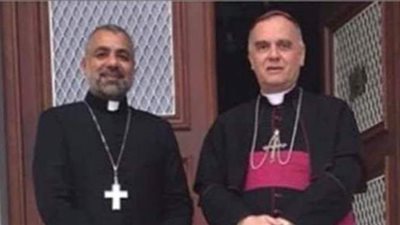 مطران طيبة للأقباط الكاثوليك يلتقي سفير الفاتيكان | صور