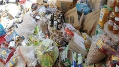 مباحث التموين تضبط 16 طن سلع غذائية فاسدة
