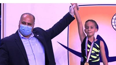 اتحاد الجمباز يدعم الطفل سامي محمد محارب السرطان