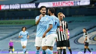 مانشستر سيتي يتقدم على نيوكاسل 0/1 في الشوط الأول بالبريميرليج