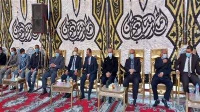 المئات من أهالي القليوبية يشاركون في عزاء المستشار لاشين إبراهيم